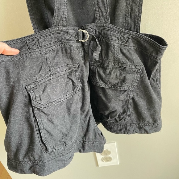Free People Expedition One Piece Black Short Overalls - Washed Black - Small - Picture 10 of 10